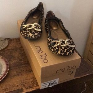 me Too  leopard flats 6.5 shoes